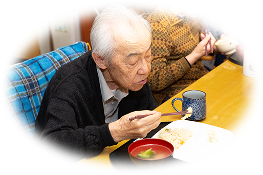 画像：朝食風景